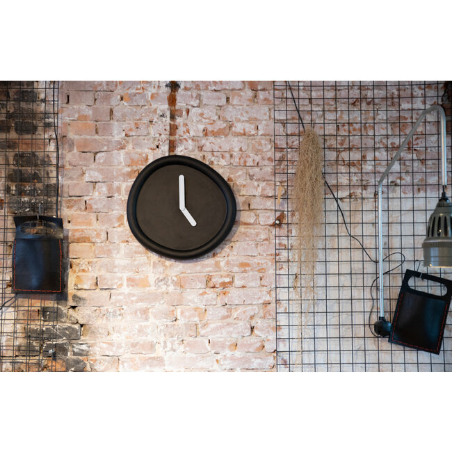 Werkwaardig - Horloge Murale Round Clock - noir