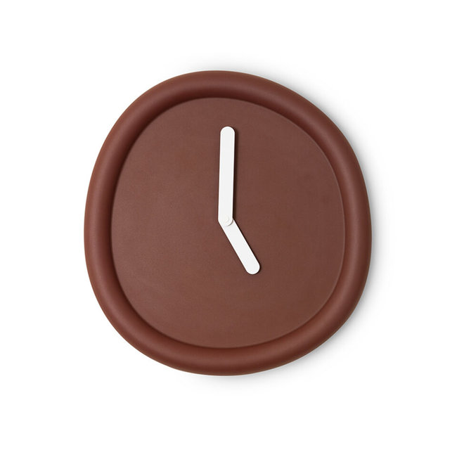 Werkwaardig - Wandklok Round Clock - dieprood
