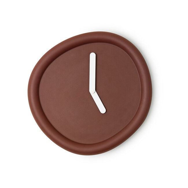 Werkwaardig - Horloge Murale Round Clock - rouge foncé