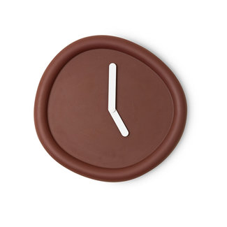 Werkwaardig Horloge Murale Round Clock - rouge foncé