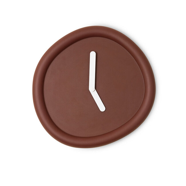Werkwaardig - Wall Clock Round Clock - deep red