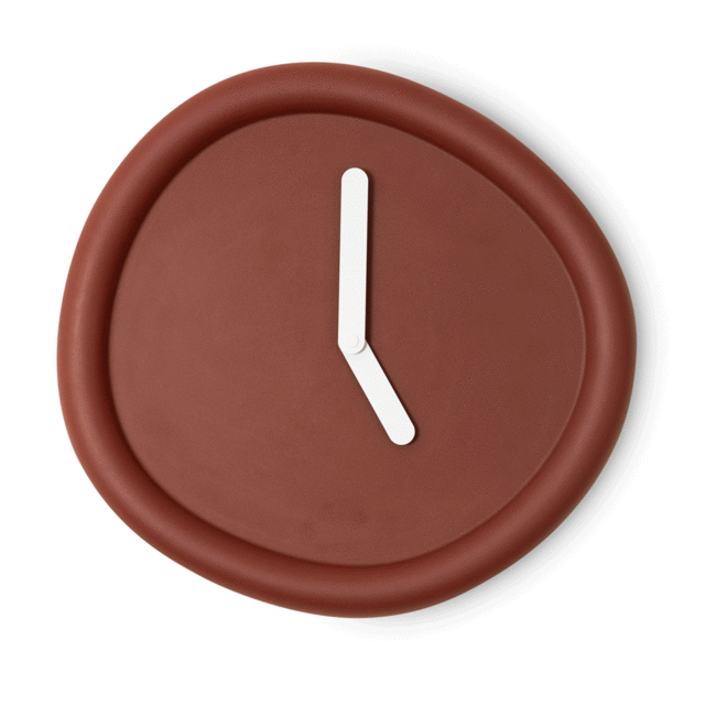 Werkwaardig - Wandklok Round Clock - zwart