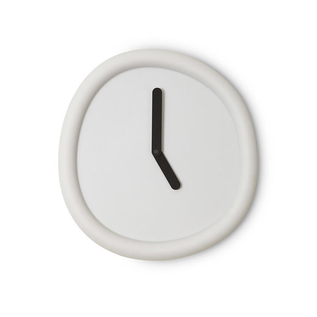 Werkwaardig - Wandklok Round Clock - lichtgrijs