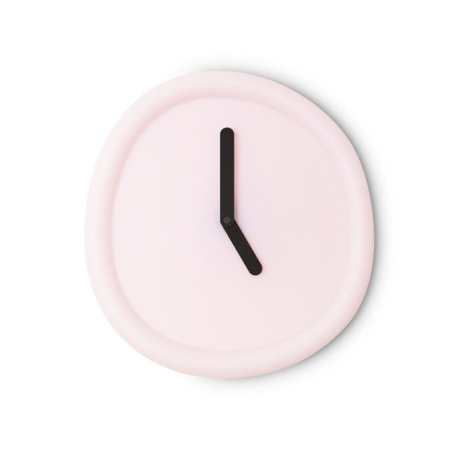Werkwaardig - Wanduhr Round Clock - babyrosa