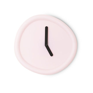 Werkwaardig Horloge Murale Round Clock - rose bébé