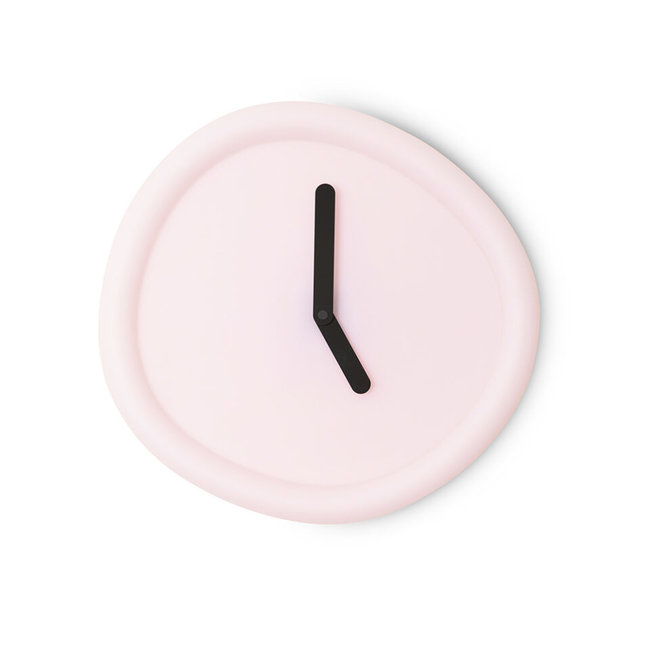Werkwaardig - Wall Clock Round Clock - baby pink