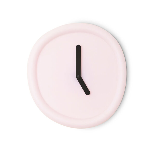 Werkwaardig - Wanduhr Round Clock - babyrosa