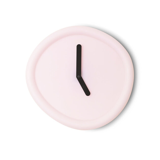 Werkwaardig - Wanduhr Round Clock - babyrosa