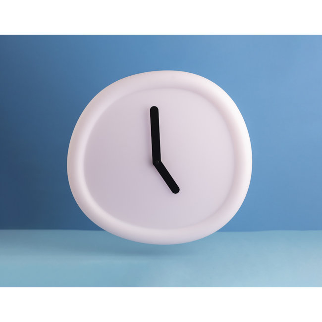 Werkwaardig - Wanduhr Round Clock - babyrosa