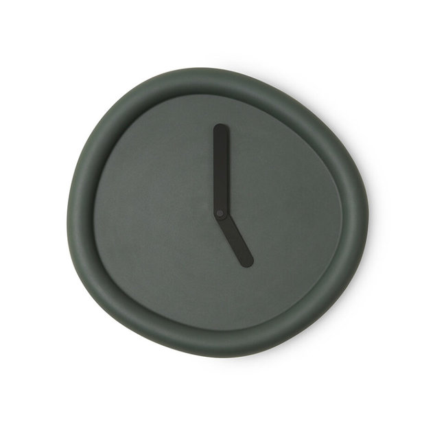 Werkwaardig - Wandklok Round Clock - donkergroen