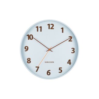 Karlsson Wall Clock Summertime - soft blue