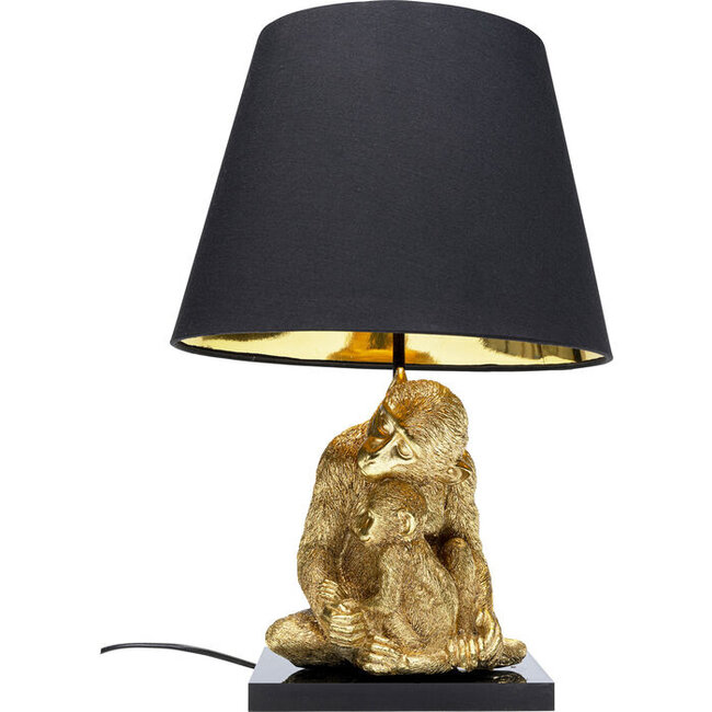 Kare Design - Lampe de Table - Lampe Animale Monkey Love Hug - Câlin d'amour entre Singes
