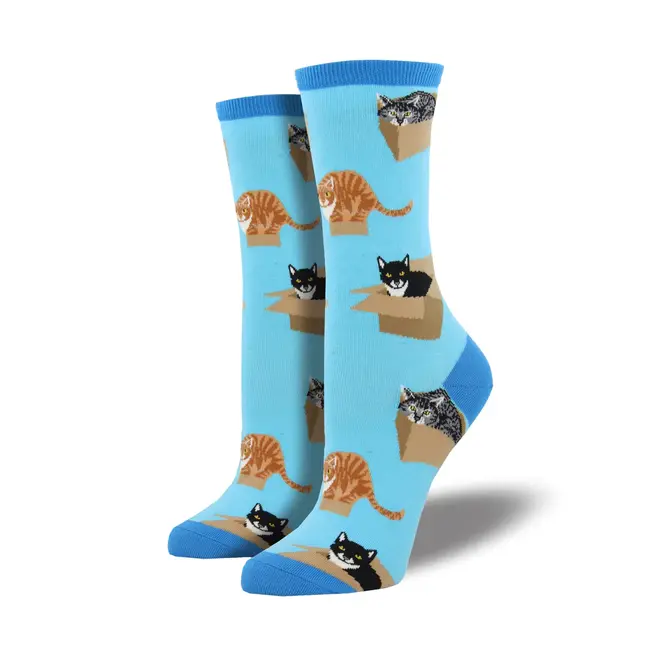 SockSmith - Chaussettes Cat In A Box- taille 36-41 (femme)