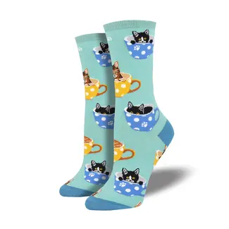 SockSmith Chaussettes (F) Chat-féine - bleu