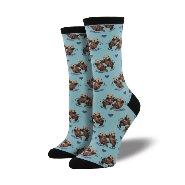 SockSmith - Chaussettes Significant Otter - bleu clair - taille 36-41 (femmes)