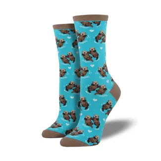 SockSmith Socks Significant Otter - bright blue - women