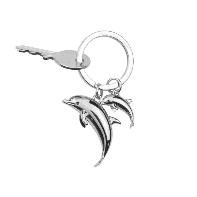Metalmorphose Keyring - Key Fob - Dolphin Family