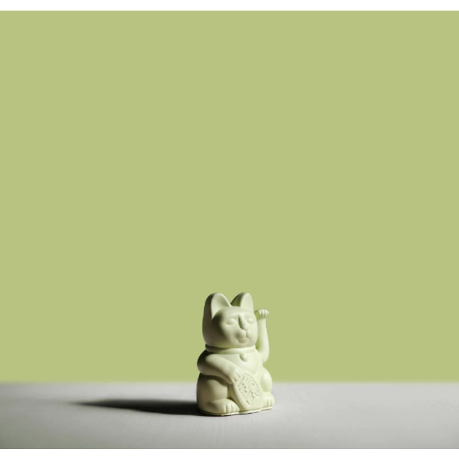 Donkey - Waving Lucky Cat Maneki-Neko Mini - light green