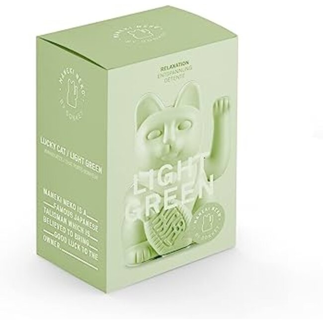 Donkey - Chat Porte-Bonheur Maneki-Neko Mini - vert clair
