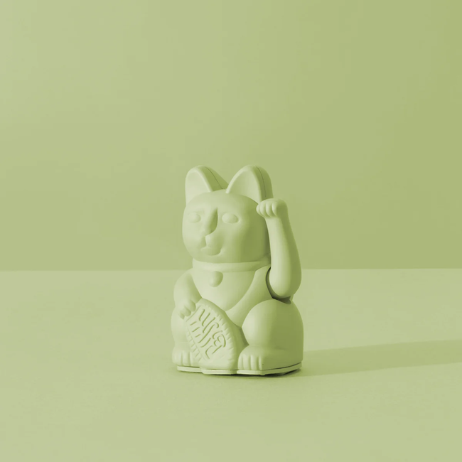 Donkey - Chat Porte-Bonheur Maneki-Neko Mini - vert clair