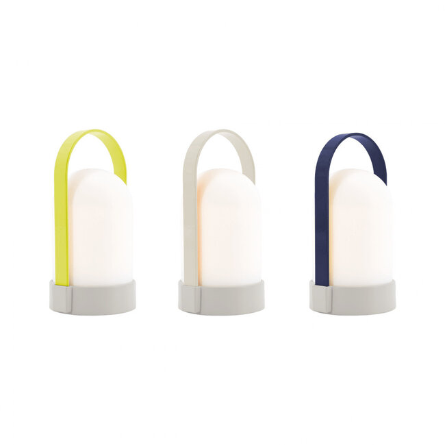 Remember - Little URI Lamp - set of 3 - rechargeable - blue-grey-yellowgreen