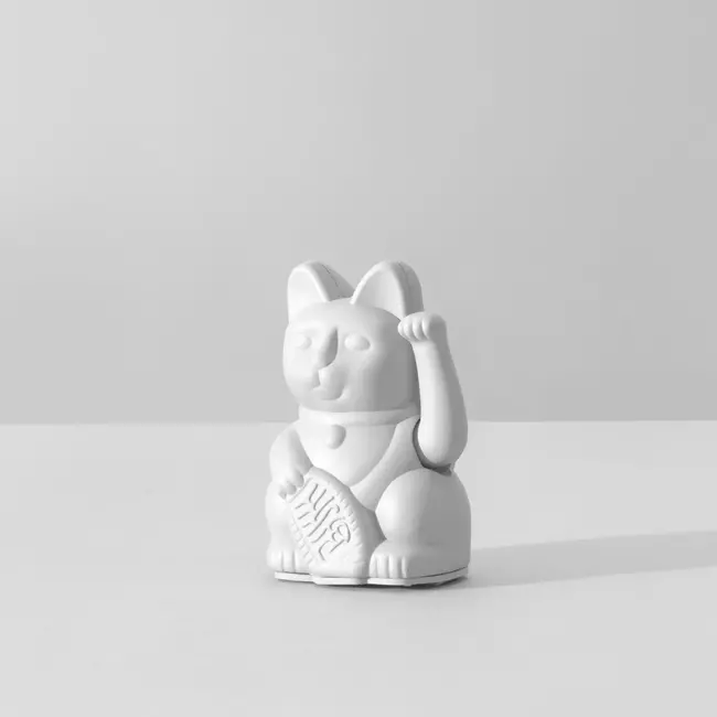 Donkey - Waving Lucky Cat Maneki-Neko Mini - white