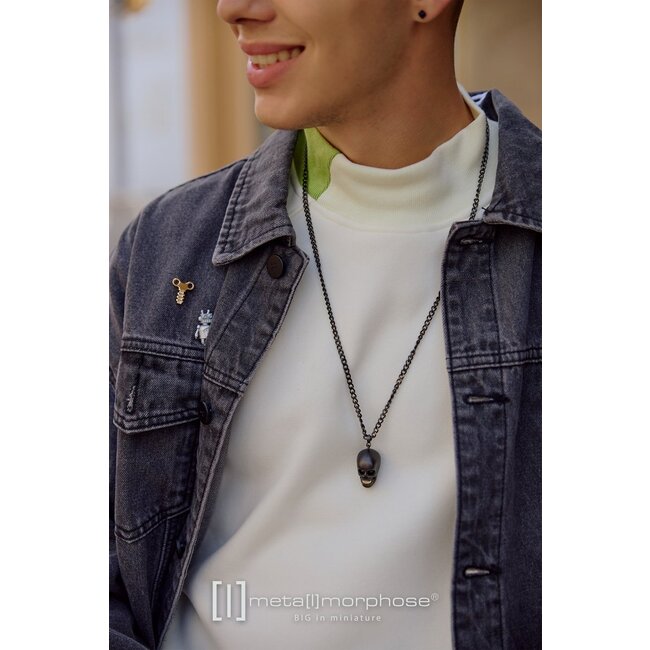 Metalmorphose - On Shirt Necklace Skull