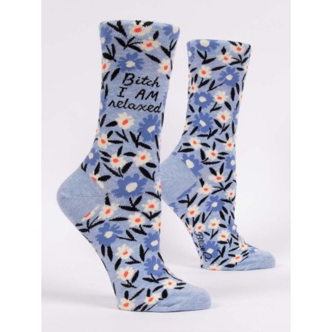 Blue Q - Chaussettes Bitch I Am Relaxed - taille 36-41 (femmes)