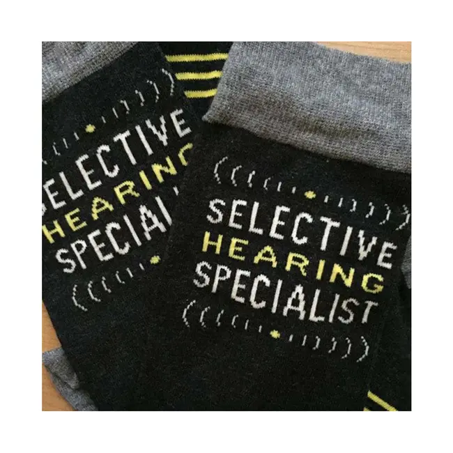 Blue Q - Sokken / Kousen Selective Hearing Specialist - maat 40-46 (mannen)