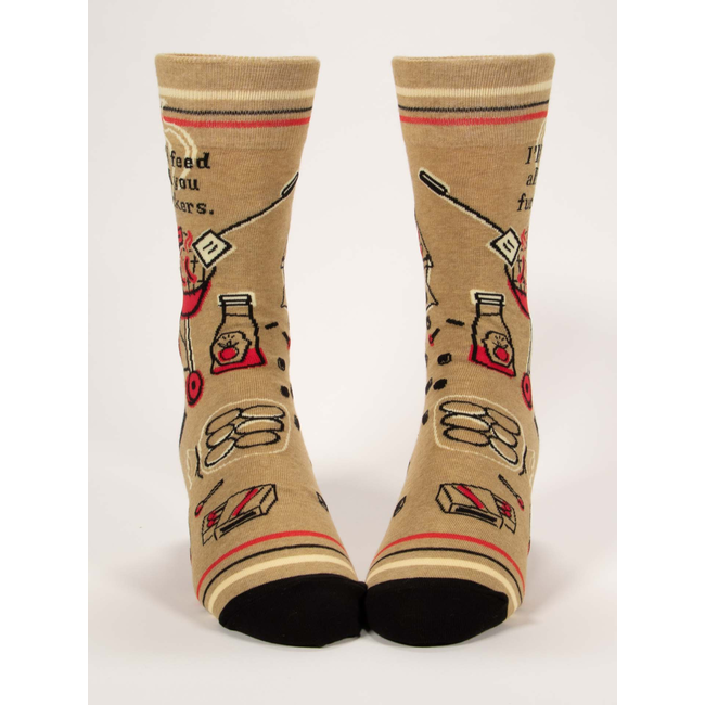 Blue Q - Chaussettes I'll Feed All You Fuckers - taille 40-46 (hommes)