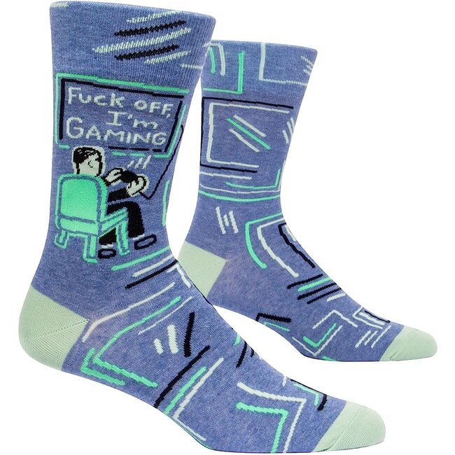 Blue Q - Chaussettes Fuck Off, I'm Gaming - taille 40-46 (hommes)
