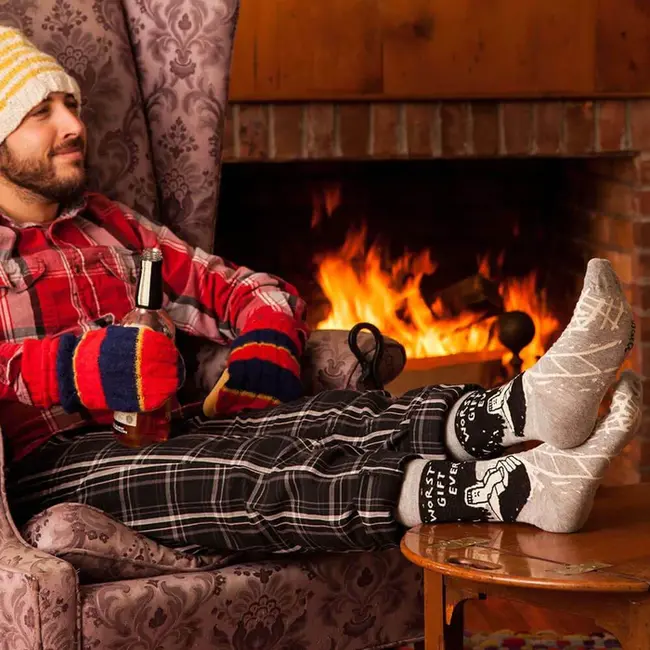 Blue Q - Chaussettes Worst Gift Ever - taille 40-46 (hommes)