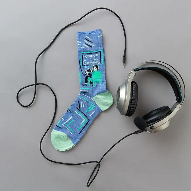 Blue Q - Chaussettes Fuck Off, I'm Gaming - taille 40-46 (hommes)