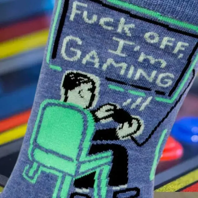Blue Q - Chaussettes Fuck Off, I'm Gaming - taille 40-46 (hommes)