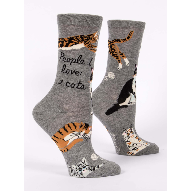 Blue Q - Socks People I Love: Cats  - size 36-41 (women)