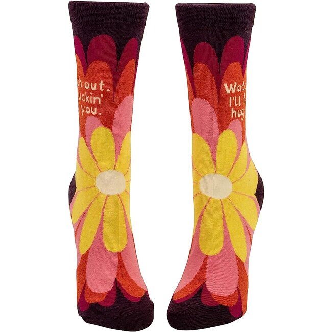 Blue Q - Chaussettes Watch Out. I'll Fuckin' Hug You- taille 36-41 (femmes)