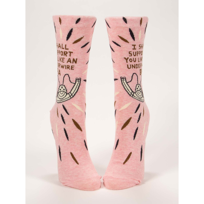 Blue Q - Socks  I Shall Support You Like An Underwire Bra - size 36-41 (women)