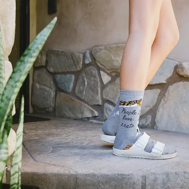 Blue Q - Socks People I Love: Cats  - size 36-41 (women)