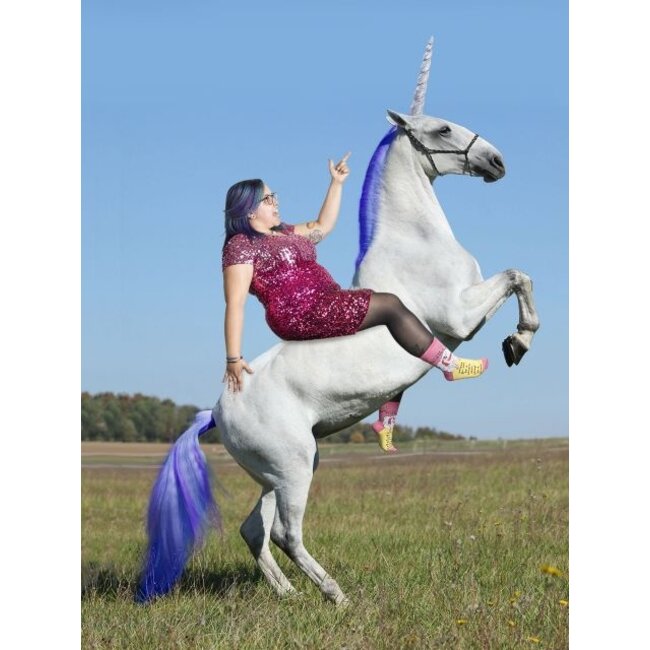 Blue Q - Sokken / Kousen Always Be Yourself - maat 36-41 (vrouwen)