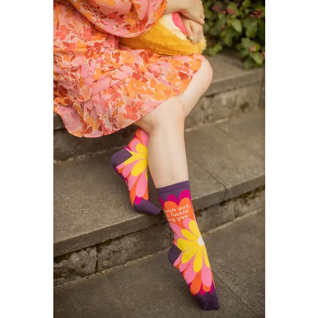 Blue Q - Chaussettes Watch Out. I'll Fuckin' Hug You- taille 36-41 (femmes)