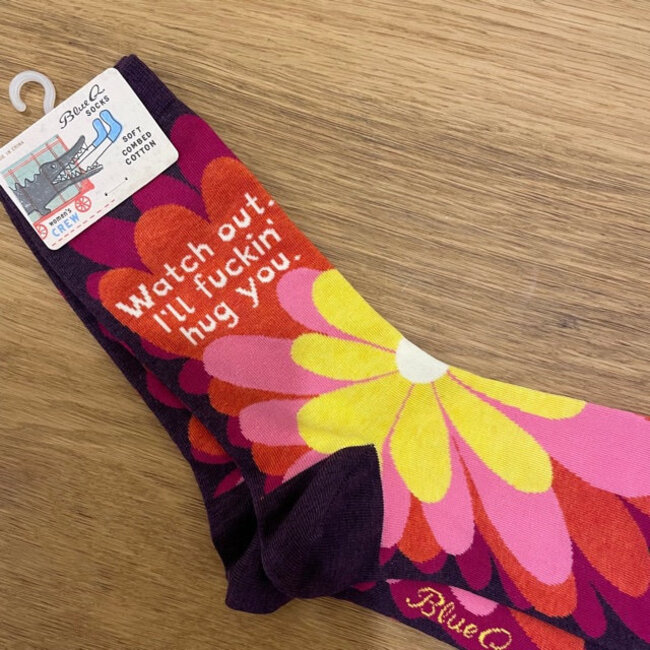 Blue Q - Chaussettes Watch Out. I'll Fuckin' Hug You- taille 36-41 (femmes)