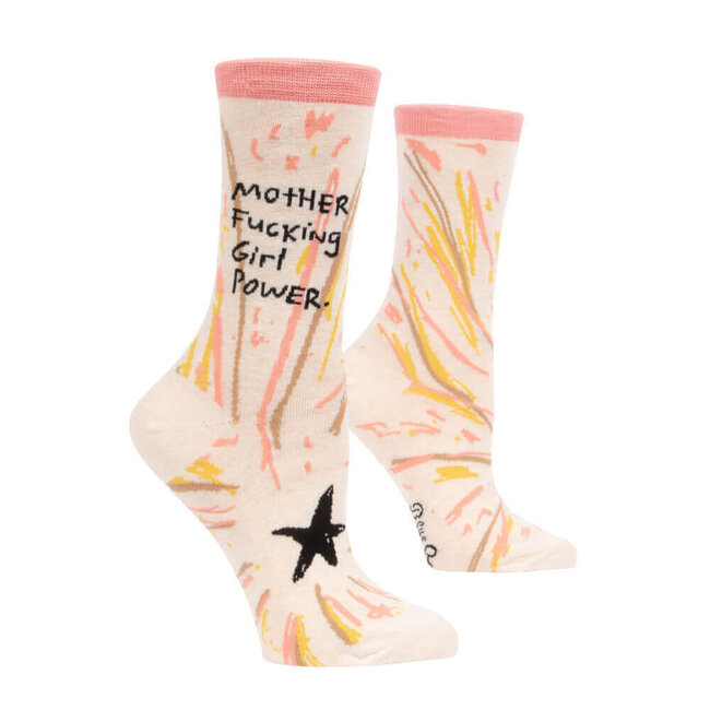 Blue Q - Socken  Mother Fucking Girl Power  - Größe 36-41 (Damen)