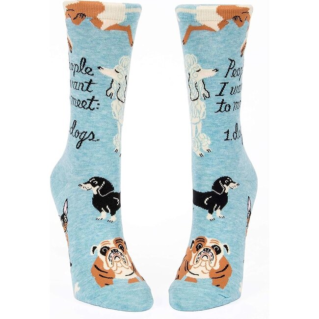 Blue Q - Chaussettes People I Want To Meet: Dogs - taille 36-41 (femmes)