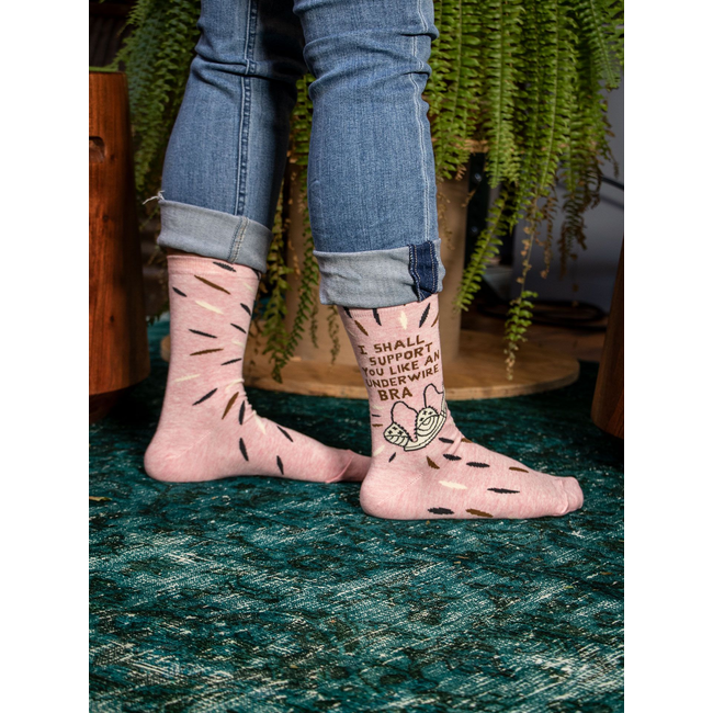 Blue Q - Socks  I Shall Support You Like An Underwire Bra - size 36-41 (women)