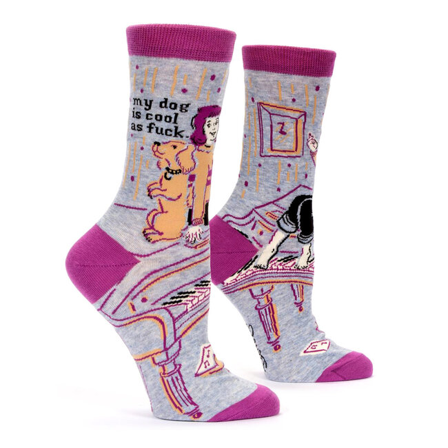 Blue Q - Chaussettes My Dog Is Cool As Fuck - taille 36-41 (femmes)