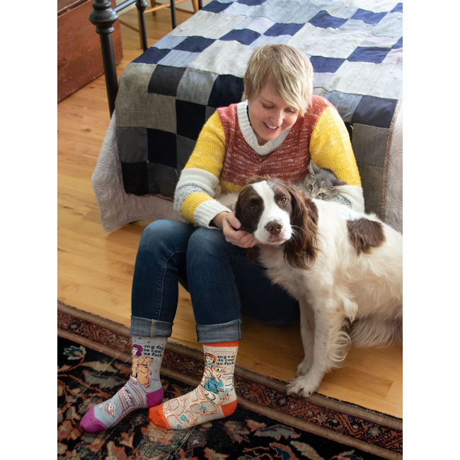 Blue Q - Chaussettes My Dog Is Cool As Fuck - taille 36-41 (femmes)
