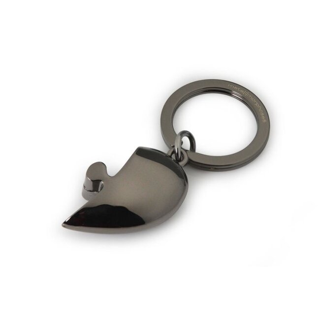 Metalmorphose - Dubbele Sleutelhanger Puzzel Hart - zwart/goud