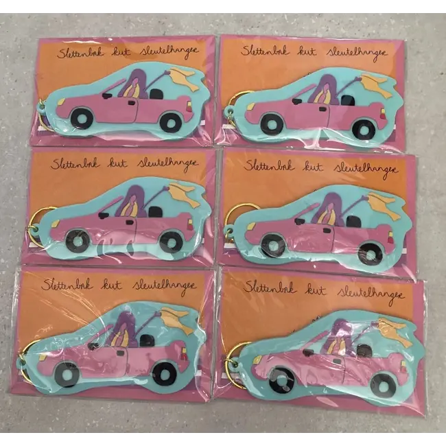 KUT.illustraties - Porte-Clés - Voiture de Salope Minou