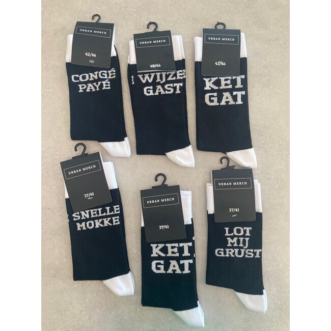 Urban Merch - Socks Wijze Gast - size 42/46 (men)