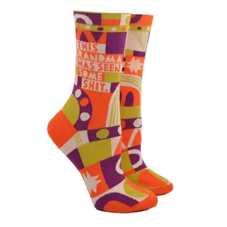 Blue Q Socks This Grandma Has Seen Some Shit - women